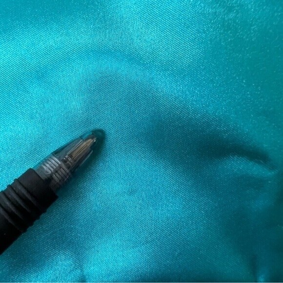 Bebe Turquoise Satin Shoulder Bag Purse - Picture 9 of 13